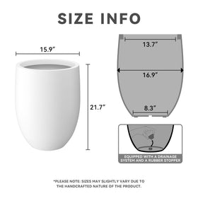 Kante round modern planter showcasing a smooth finish for contemporary interiors.