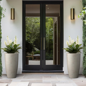Kante sleek curved modern planter enhances contemporary spaces