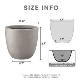 Kante planter ideal for succulents and flowers, offering generous interior space.