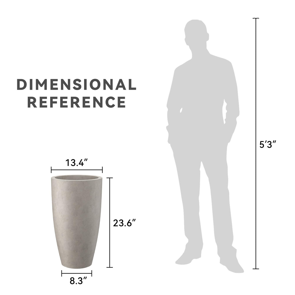 Kante weather-resistant durable planter suited for outdoor conditions