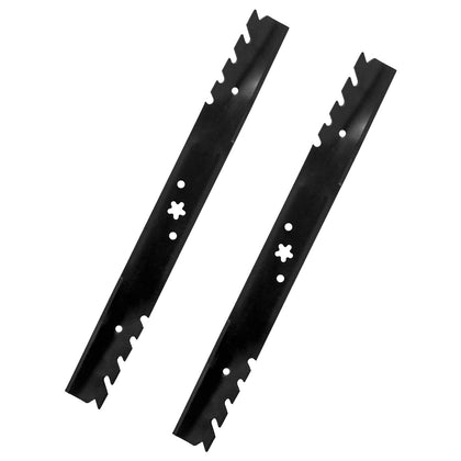 KANXAJJY 587199603 blade front view for mulching and clean cuts.