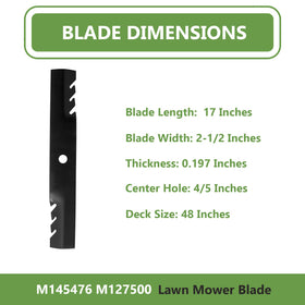 KANXAJJY blades compatible with John Deere GX255 GX325 X300 X304 X320 for versatile mowing.