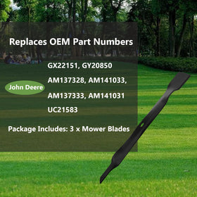 Kanxajjy blades on John Deere 42-inch deck demonstrate precise fit and efficient cut.
