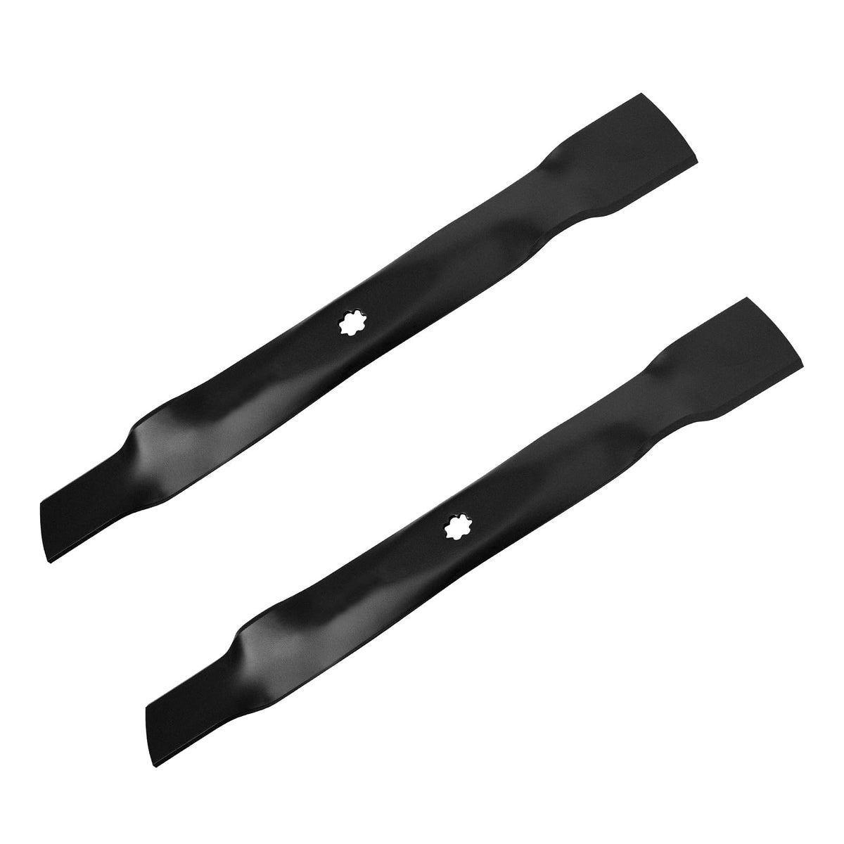 Kanxajjy GY20850 blades pack close-up shows durable steel for reliable mulching.
