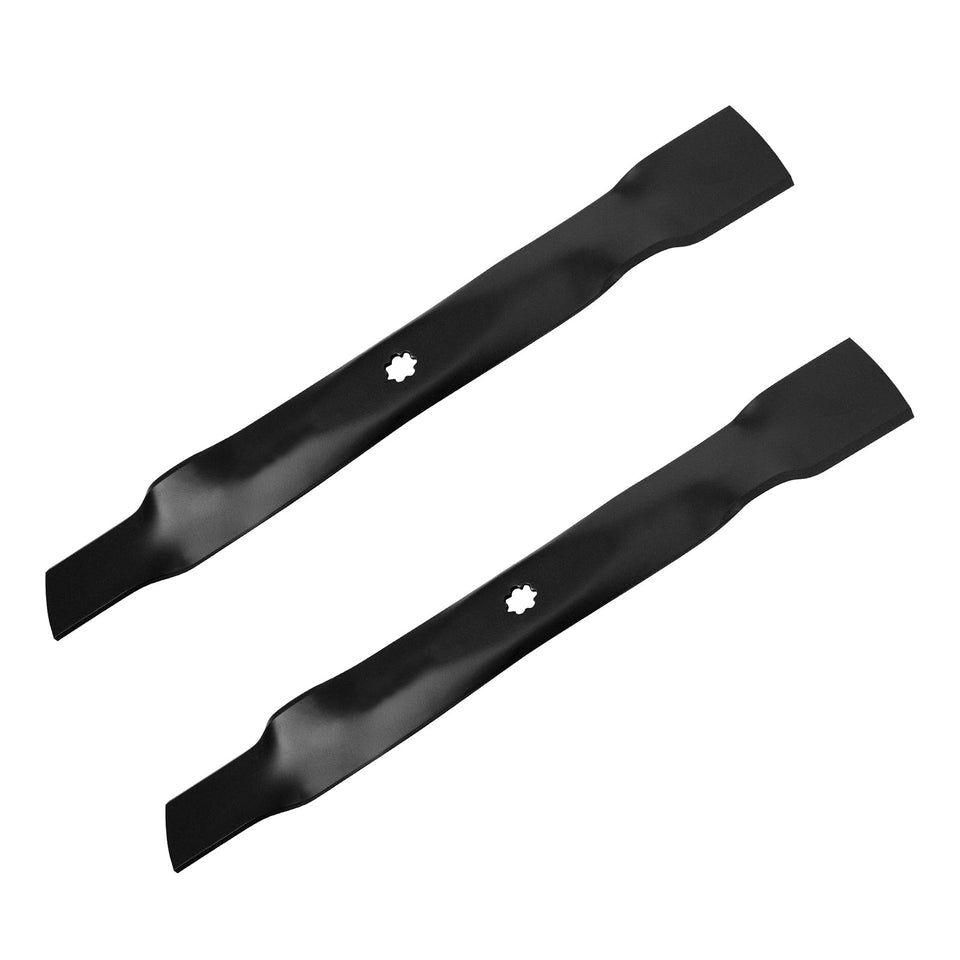 Kanxajjy GY20850 blades pack close-up shows durable steel for reliable mulching.