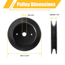 KANXAJJY idler for 42-inch deck kit supports steady deck alignment