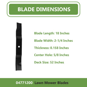 KANXAJJY Ikon-X XL 52in blades for reliable performance