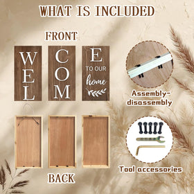 KAPLIPE rustic porch sign mounted on wall for charm