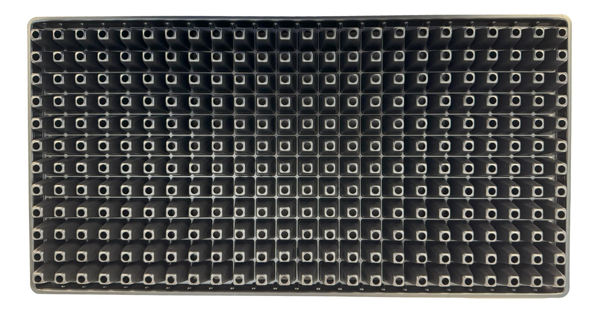 Kapok Seedling Tray uses 1.0 mm plastic for durable, reusable use season after season.