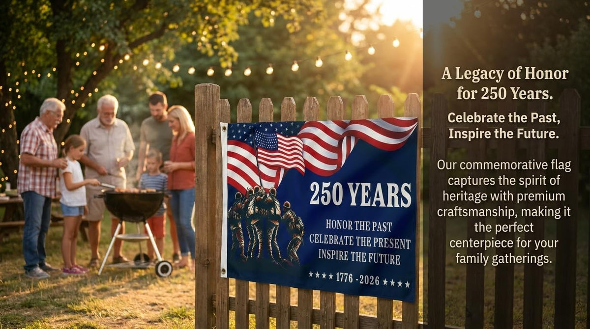 KARAVA outdoor flag with weather-resistant fabric built for sun and rain exposure.