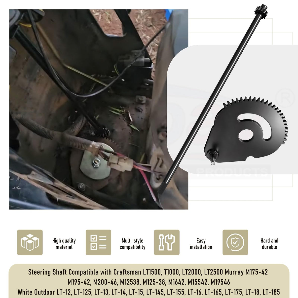 Karbay bushing included in the kit for smoother engagement