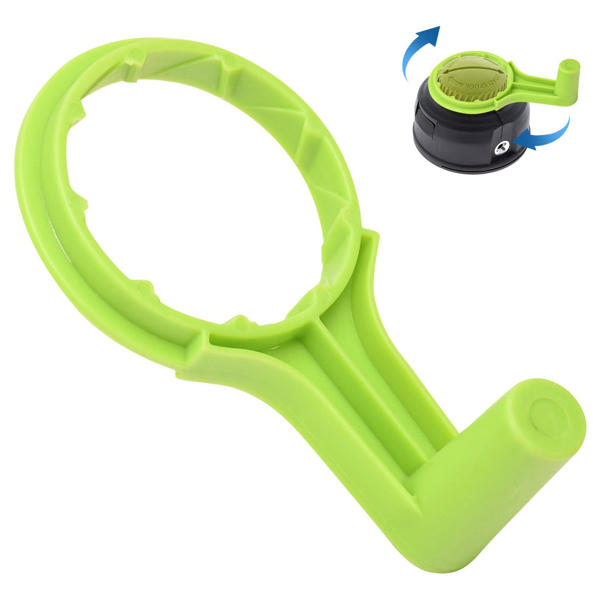 Karbay crank handle assembly 312283001 for easy trimmer reel operation.