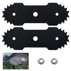 Karbay dual edger blade 29182 assembly shows two blades and screws for quick replacement.