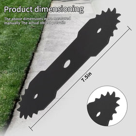 Karbay 7.5-inch edger blades pair ready for use with durable cutting edges.