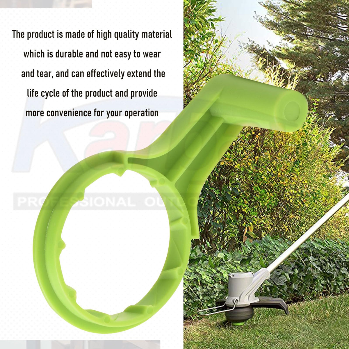 Karbay durable trimmer head assembly built for long-lasting yard work.