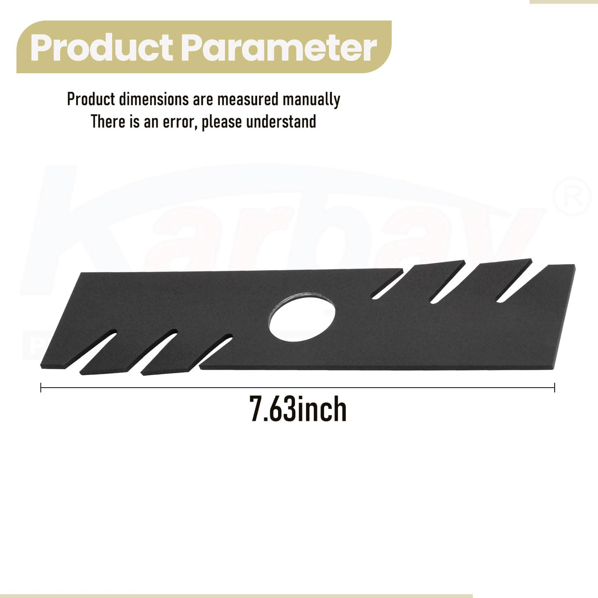 Karbay edger blade installed on Echo-compatible unit for smooth edging