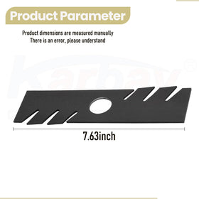 Karbay edger blade installed on Echo-compatible unit for smooth edging