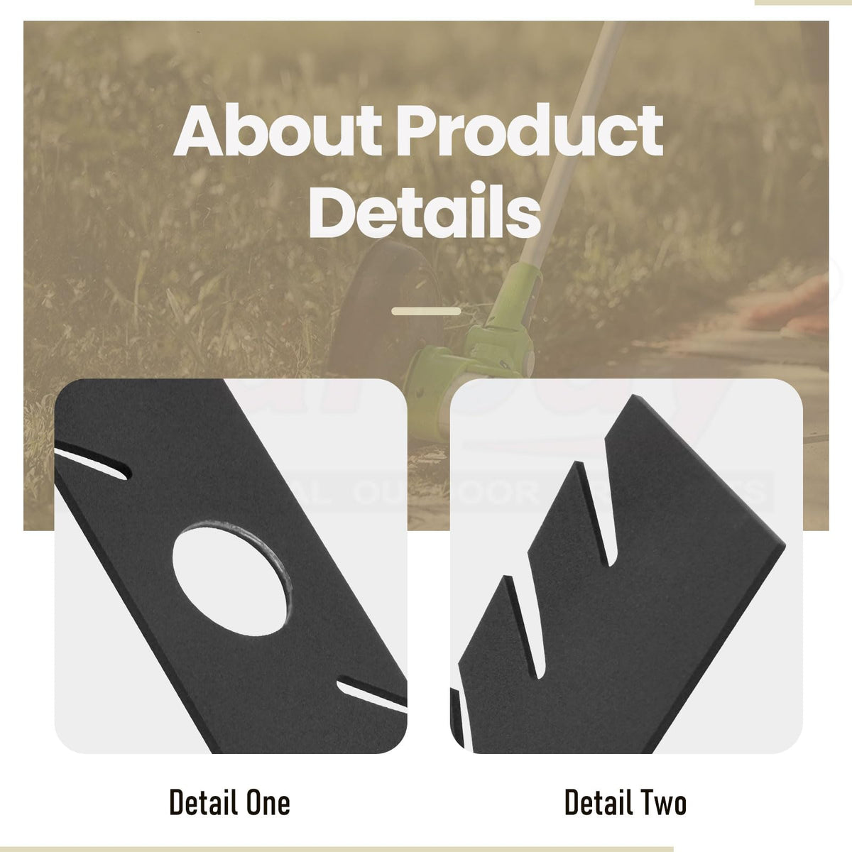 Karbay edger blade mounted on Husqvarna for reliable trimming results
