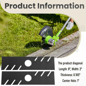 Karbay edger blade on a Stihl model demonstrates versatile compatibility