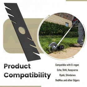 Karbay edger blade straight edge design enables precise cuts and clean lines