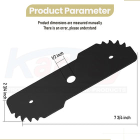 Karbay edger blade kit with installation accessories for quick replacements.