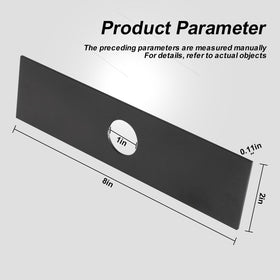 Close-up of Karbay blade showing 0.090 inch thickness