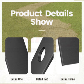 Karbay heavy-duty steel blades resist bending for tough edging.