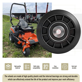 Karbay flat idler pulley durable plastic wheels support smooth operation.