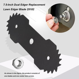 Karbay heat-treated edger blade highlighting hardness for long-lasting performance.