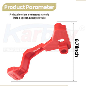 Karbay N814404 lever side profile highlights durable metal construction for reliability.