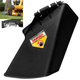 Karbay side discharge deck chute assembly for compatible lawn tractors and mowers