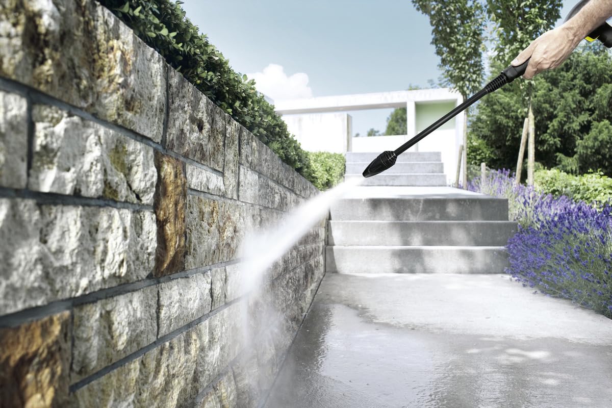 Kärcher DirtBlaster rotary wand tackles grime on multiple surfaces.