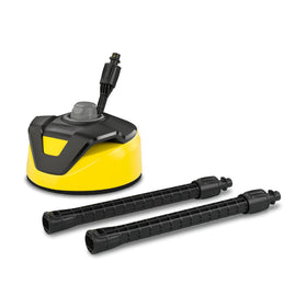 Kärcher T 5 T-Racer surface cleaner with 11-inch wide path for fast outdoor cleaning.