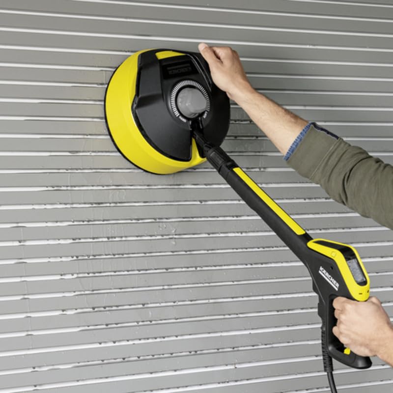 Kärcher T 5 T-Racer shows adjustable variable pressure dial for tailored cleaning.