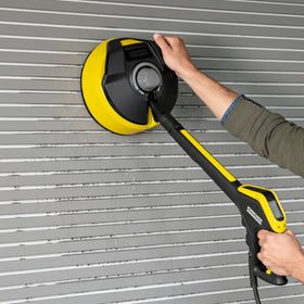 Kärcher T 5 T-Racer shows adjustable variable pressure dial for tailored cleaning.