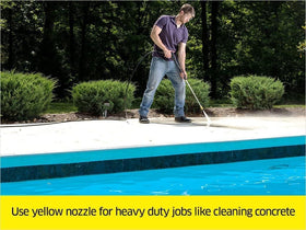 Kärcher universal 40-degree nozzle for gentle rinsing on soft surfaces