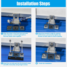 Karidge bracket kit contents with screws and nuts supports quick setup