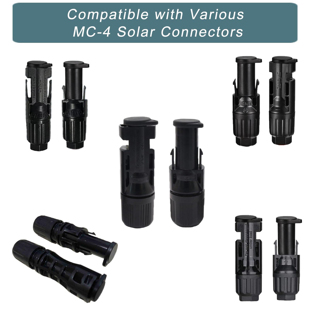In-use KarlKers cap sealing MC-4 connectors outdoors.