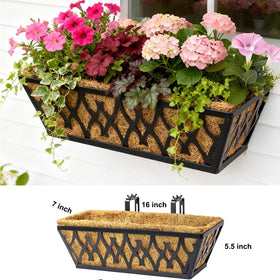 Karlliu 16-inch horse trough basket with robust metal frame.