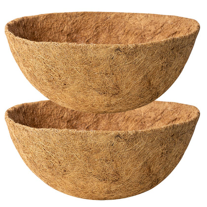 Karlliu 18inch coconut-fiber liner shown as a durable, natural planter solution for pots and baskets.