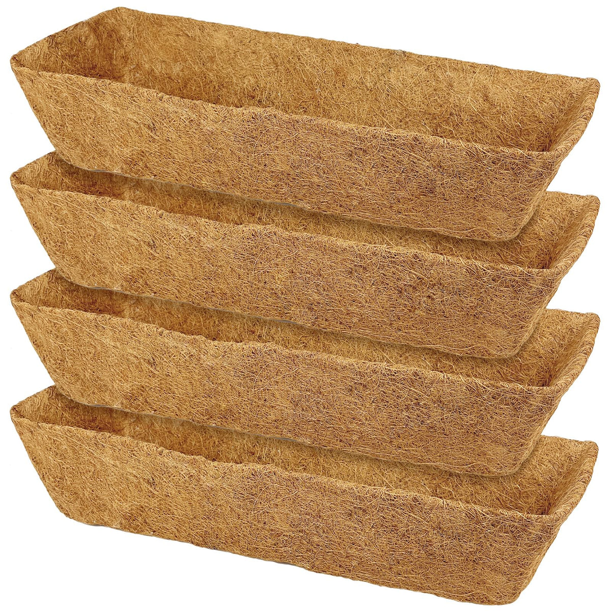 Karlliu 24-inch coconut liner for deck planters, breathable moisture retention.