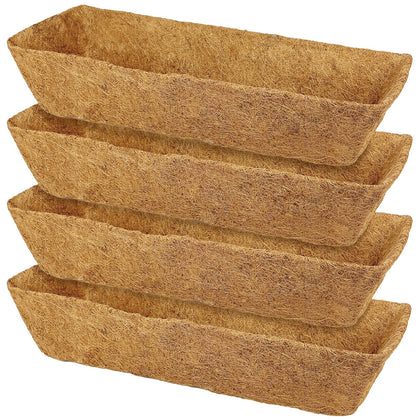 Karlliu 24-inch coconut liner for deck planters, breathable moisture retention.