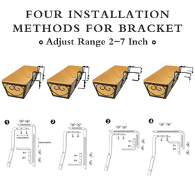 Karlliu adjustable brackets fit multiple rail widths for versatile railing or window installations