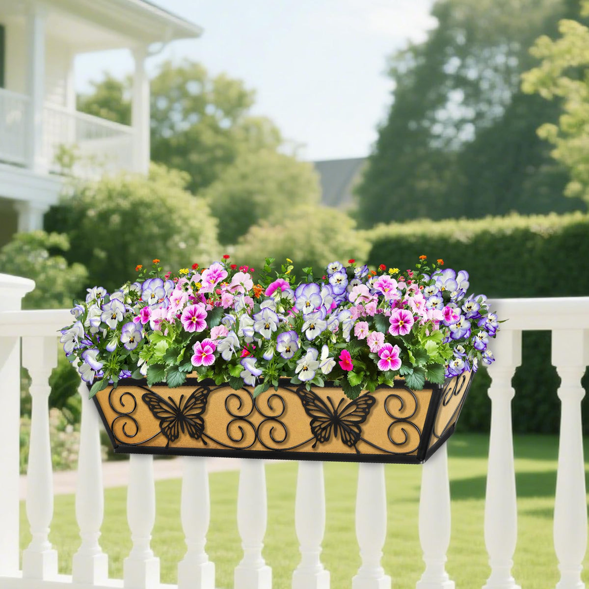 Karlliu black outdoor decor adds sleek style to gardens and patios while supporting plants
