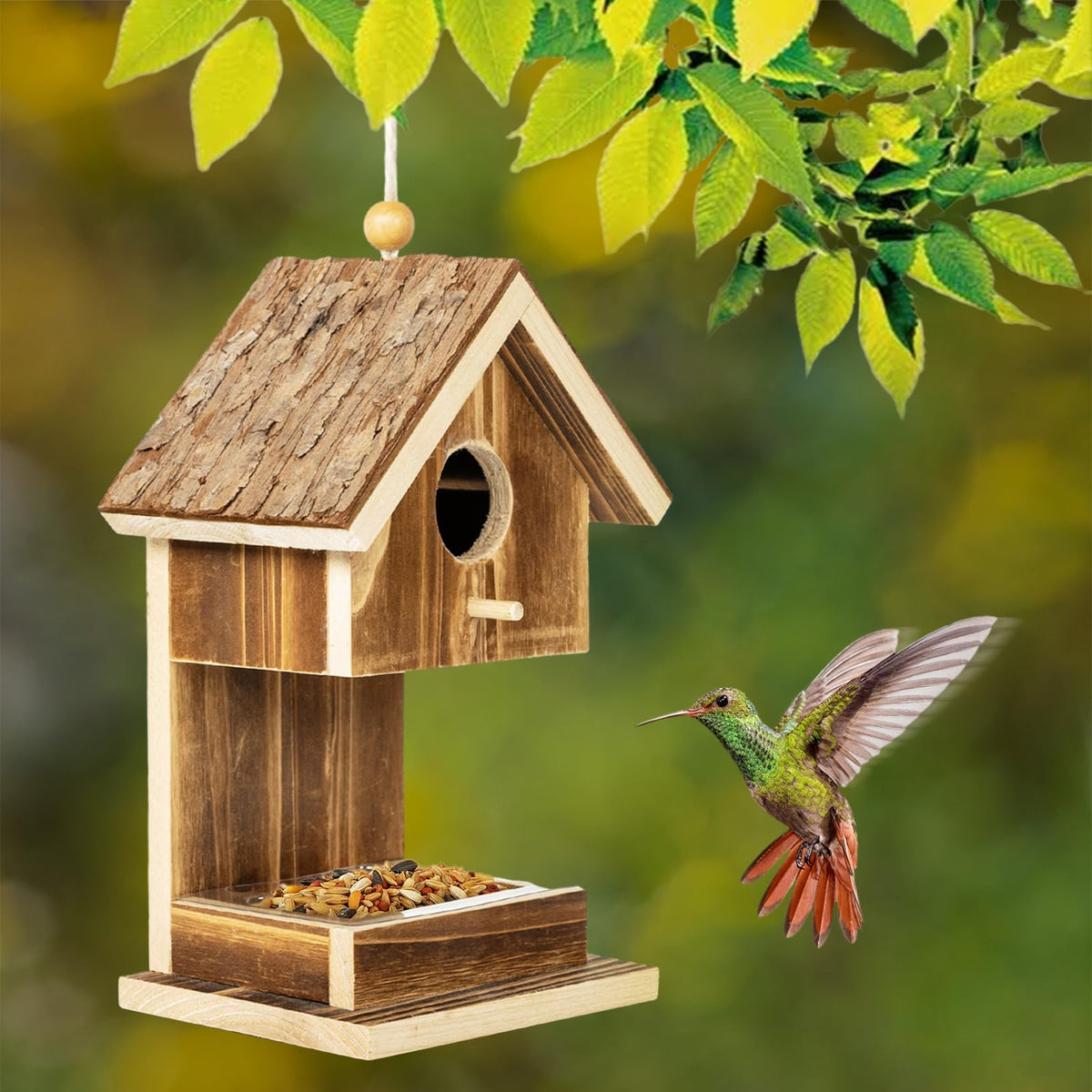 Karlliu country cottage garden decor enhances outdoor space with natural wood warmth.