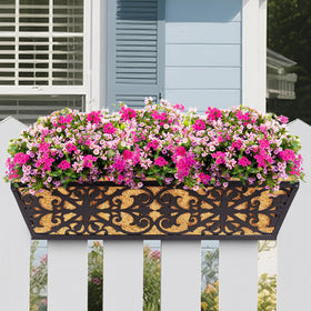 Karlliu deck railing balcony planter box mounted on a fence or rail