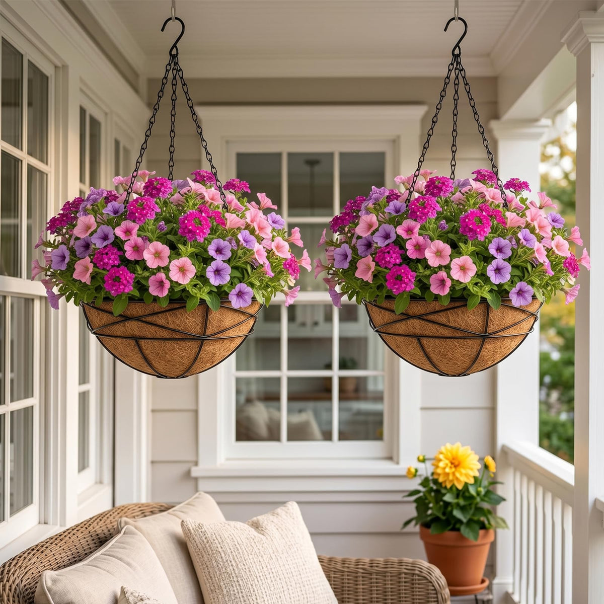 Karlliu easy-assembly hanging planters with pre-installed hardware
