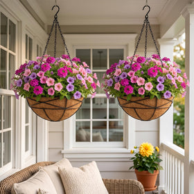 Karlliu easy-assembly hanging planters with pre-installed hardware