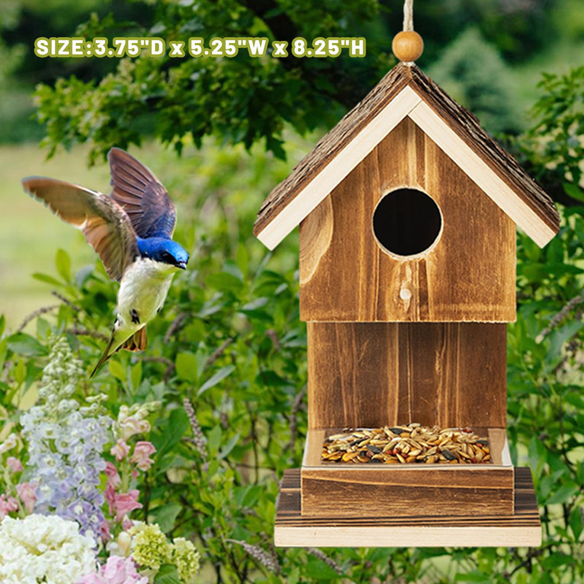 Karlliu easy-hang setup allows quick, tool-free installation in your garden.