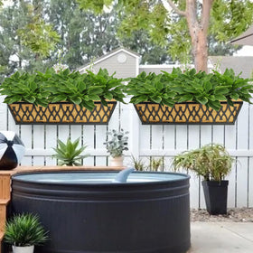 Karlliu garden decor enhances curb appeal with lush plant displays